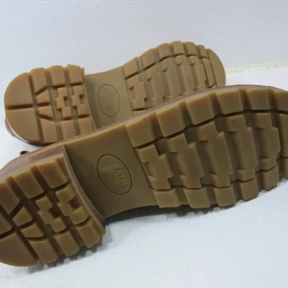 Frye Oil Tanned Leather Boots Zippered British Tan Men's Footwear Comfort Sz16 D - Picture 5 of 8